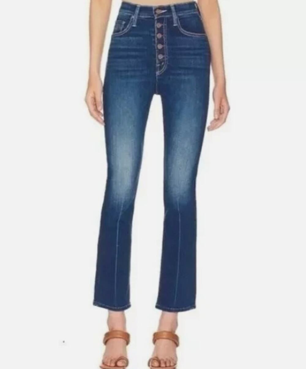 Mother The Pixie Rider Ankle Mediterranean Muse Jeans Size 31 NWT